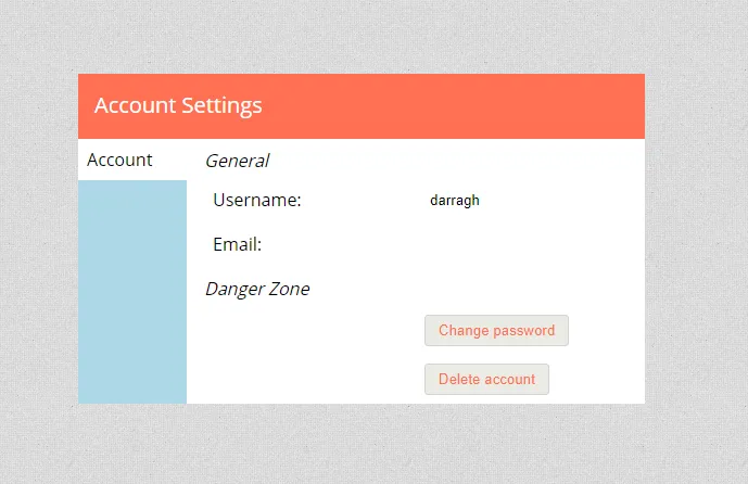 Account Settings